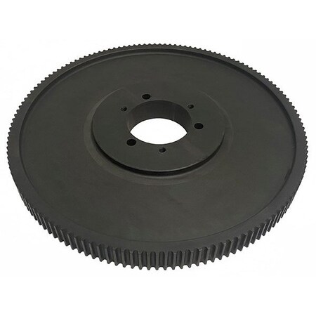 B&B Manufacturing F180-8MX21-SF, Timing Pulley, Cast Iron, Black Oxide,  F180-8MX21-SF